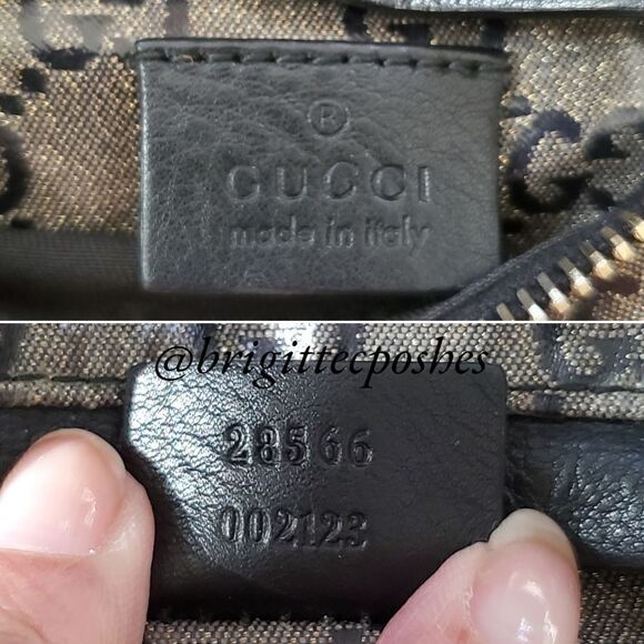 GUCCI Black/Gray Monogram Crystal Gg Unisex Belt Bag Fanny Pack - Picture 14 of 17